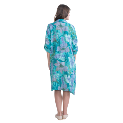 VERA MAY ITALIAN LINEN LAKE DRESS 6041