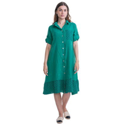 VERA MAY ITALIAN LINEN GUCCI DRESS 6048