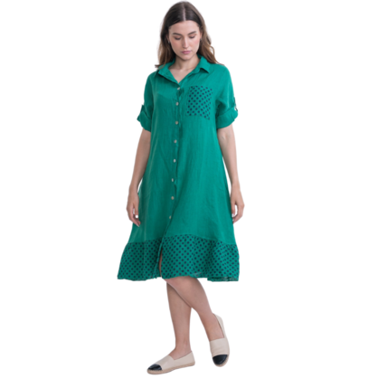 VERA MAY ITALIAN LINEN GUCCI DRESS 6048