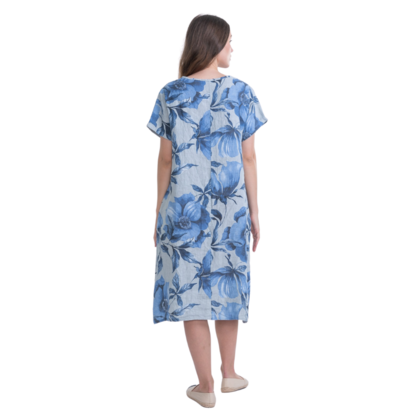 6049 PERLA ITALIAN LINEN DRESS