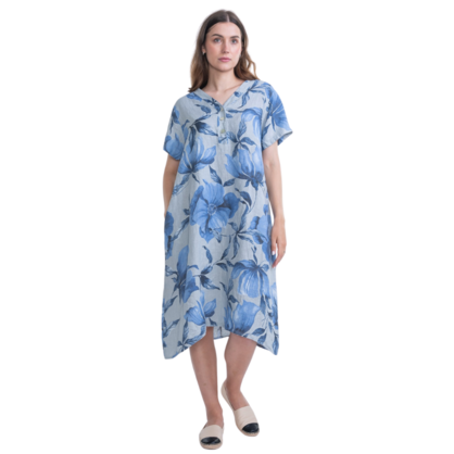 6049 PERLA ITALIAN LINEN DRESS