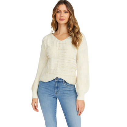VERA MAY ITALIAN BEIGE SWEATER 6061