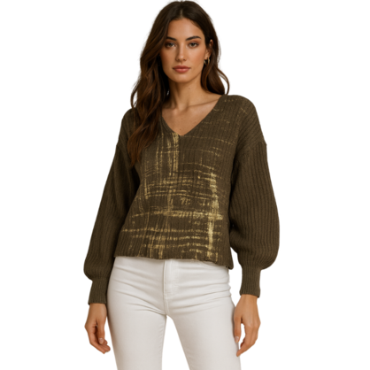 VERA MAY ITALIAN FANGO SWEATER 6061