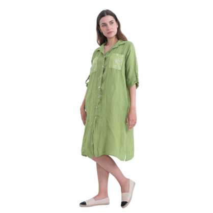 6071 MELA ITALIAN LINEN DRESS
