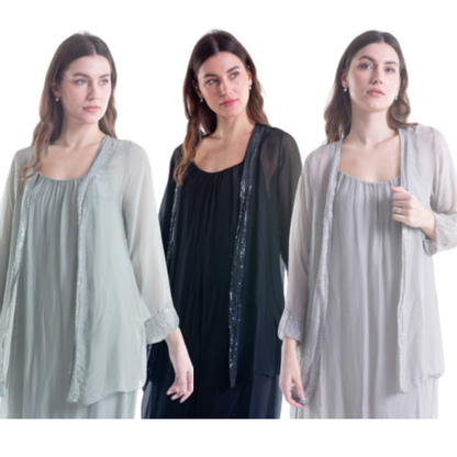 ITALIAN SILK CARDIGAN