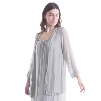 ITALIAN SILK CARDIGAN