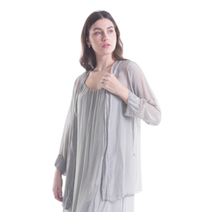 ITALIAN SILK CARDIGAN