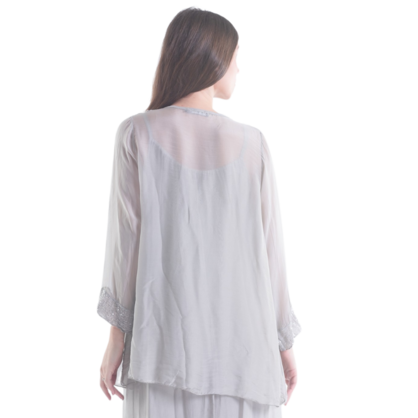 ITALIAN SILK CARDIGAN