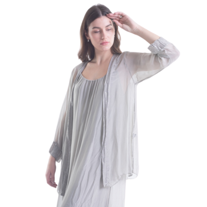 ITALIAN SILK CARDIGAN