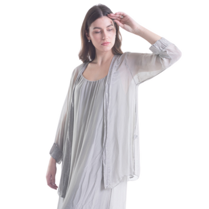 ITALIAN SILK CARDIGAN