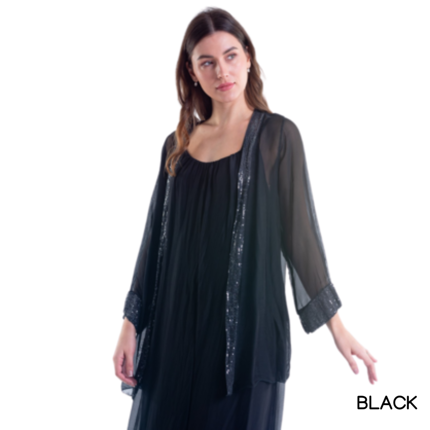 ITALIAN SILK CARDIGAN