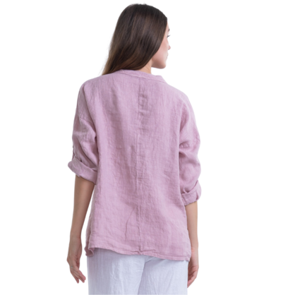 6086 ROSA ITALIAN LINEN TOP