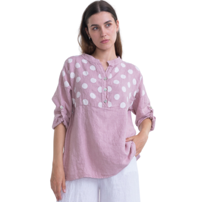 6086 ROSA ITALIAN LINEN TOP