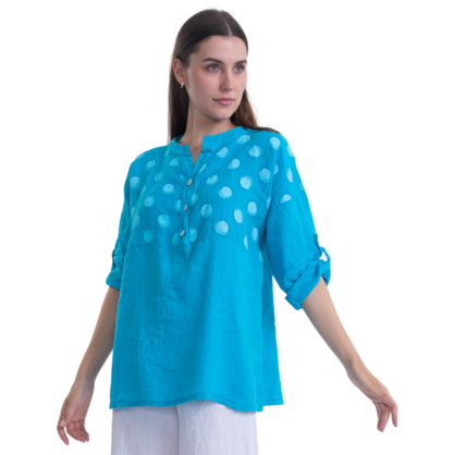 6086 MALIBU ITALIAN LINEN TOP