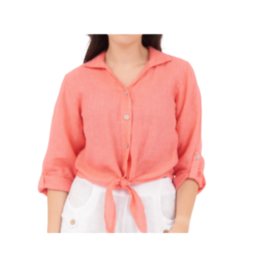6102 CORALLO LINEN TOP