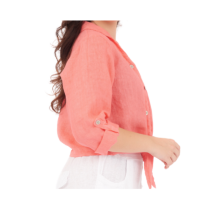 6102 CORALLO LINEN TOP