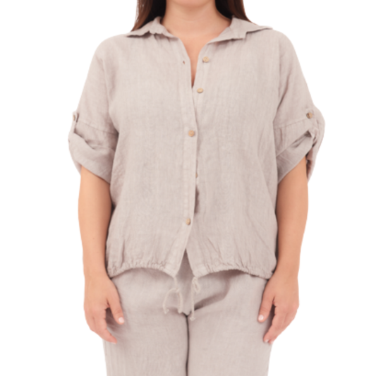 6718 FANGO LINEN TOP