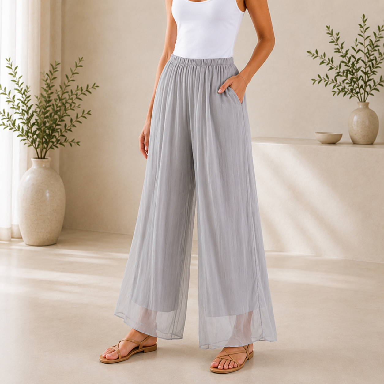 ITALIAN SILK PANT