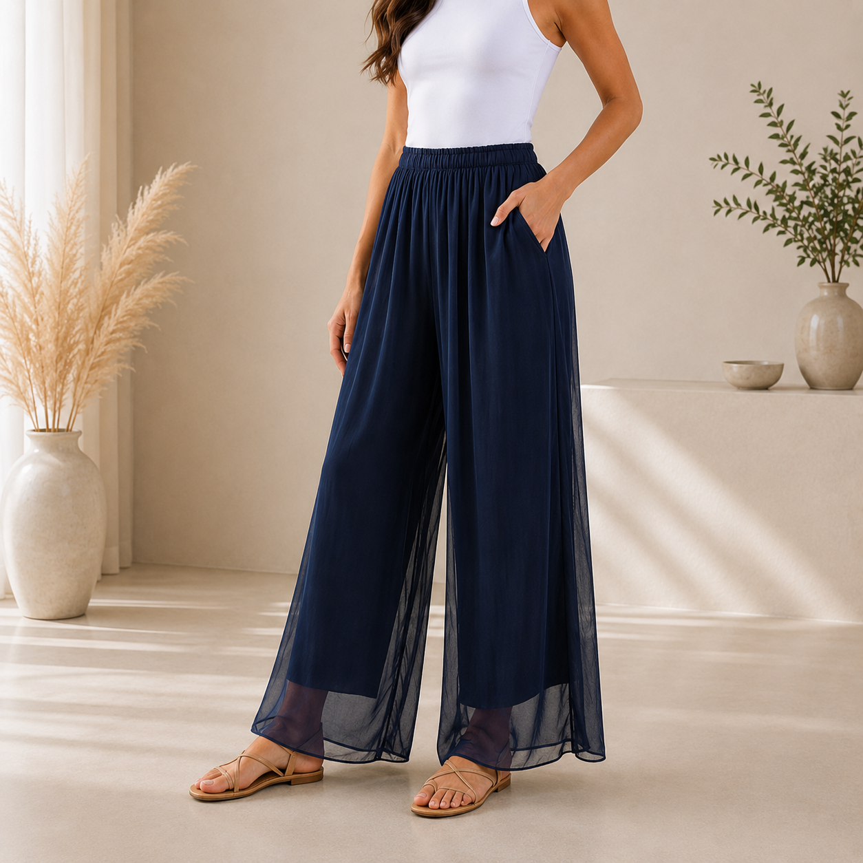 ITALIAN SILK PANT