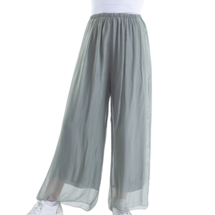 VERA MAY SAGE ITALIAN SILK PANT 6111