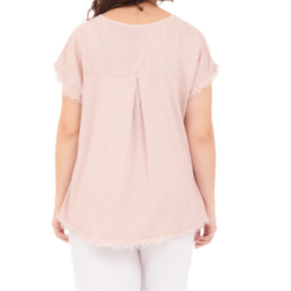 6121 CIPRIA ITALIAN LINEN TOP