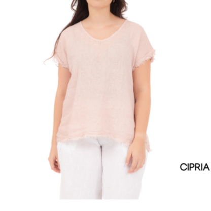 ITALIAN LINEN/COTTON TOP (S)