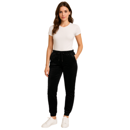 VERA MAY ITALIAN BLACK VISCOSE PANT 6175