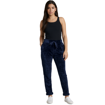 VERA MAY ITALIAN NAVY VISCOSE PANT 6175