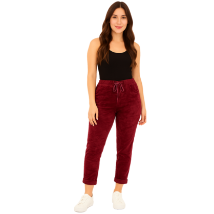 VERA MAY ITALIAN WINE VISCOSE PANT 6175
