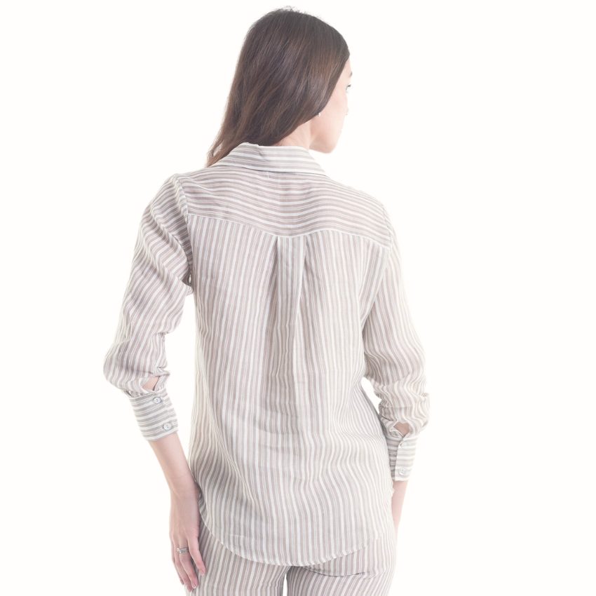 VERA MAY FRENCH LINEN CAMELO SHIRT 6200
