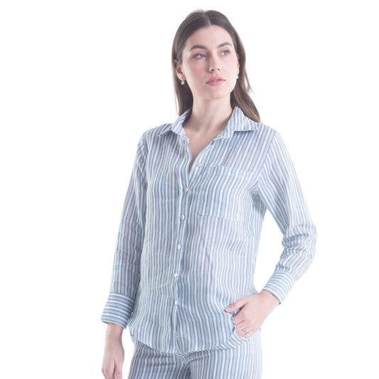 VERA MAY FRENCH LINEN JEANS SHIRT 6200