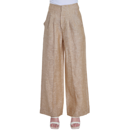 VERA MAY FRENCH LINEN CAMELLO PANT 6203