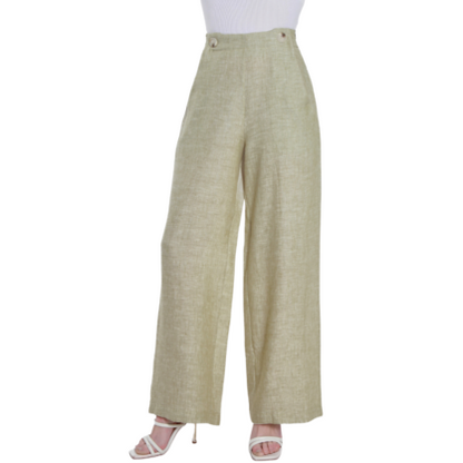 VERA MAY FRENCH LINEN SAGE PANT 6204
