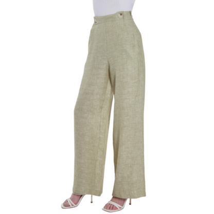 VERA MAY FRENCH LINEN SAGE PANT 6204