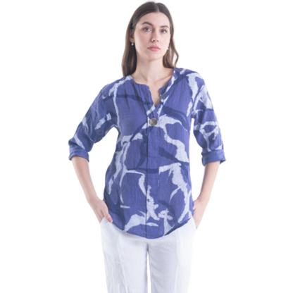 6205 VERA MAY VIOLA ITALIAN LINEN TOP