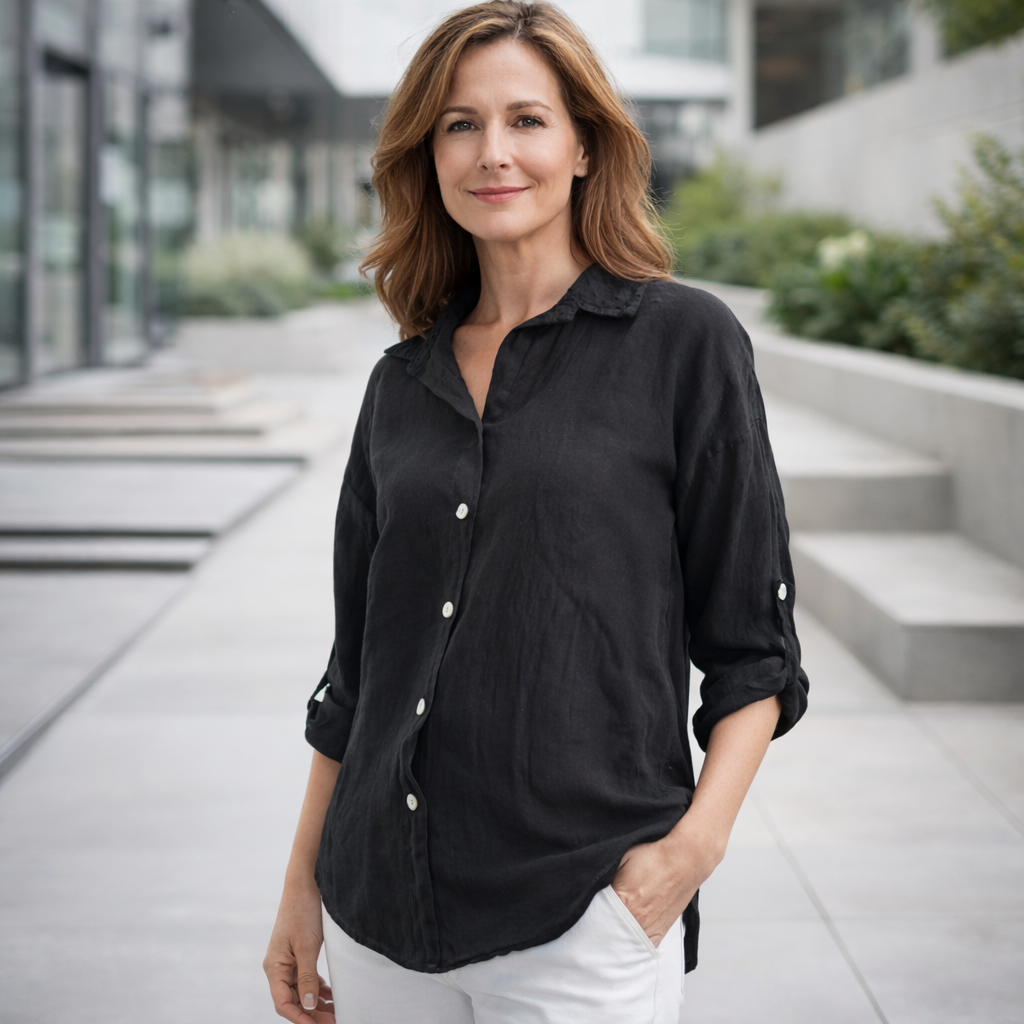 ITALIAN LINEN TOP
