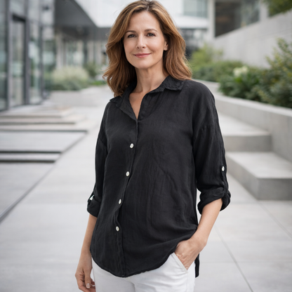 ITALIAN LINEN TOP