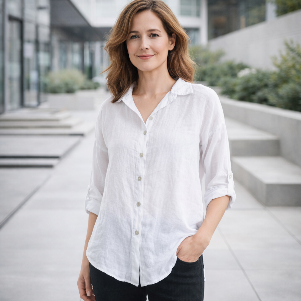 ITALIAN LINEN TOP