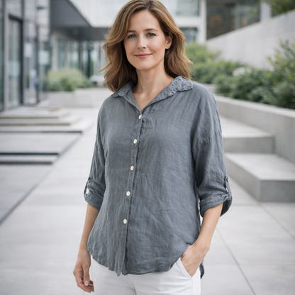 ITALIAN LINEN TOP