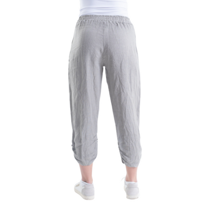 VERA MAY ITALIAN LINEN PANT FANGO 6208