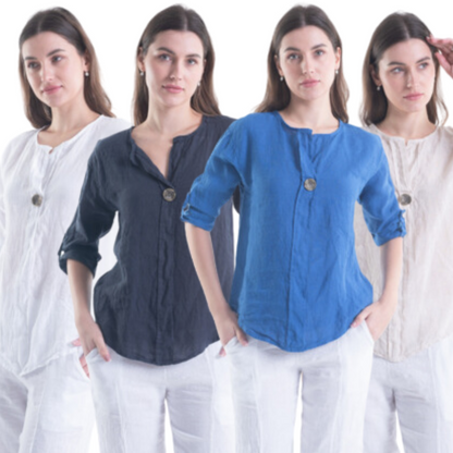 ITALIAN LINEN TOP