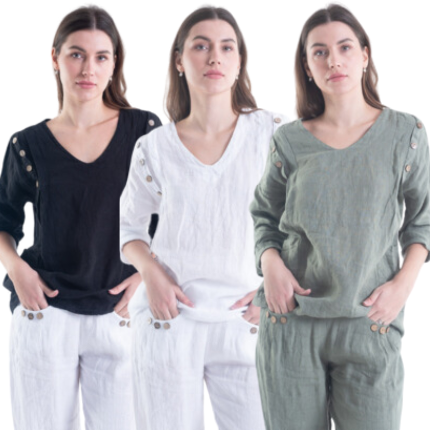 ITALIAN LINEN TOP