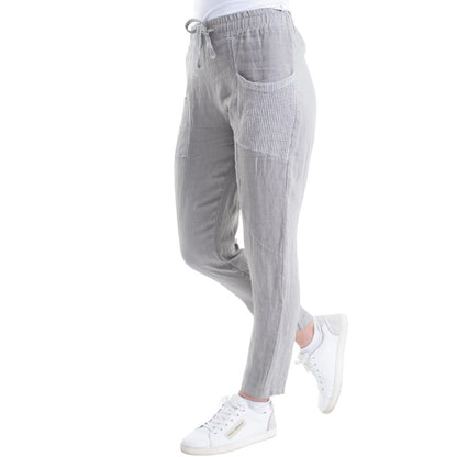 VERA MAY ITALIAN LINEN PANT FANGO 6211