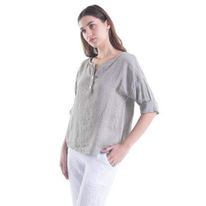 ITALIAN LINEN TOP