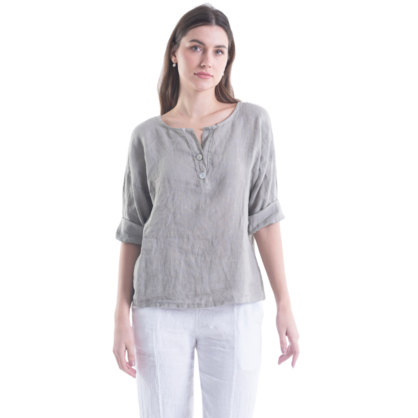 6214 FANGO ITALIAN LINEN TOP
