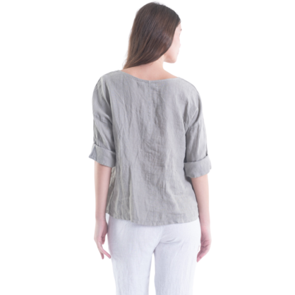 6214 FANGO ITALIAN LINEN TOP