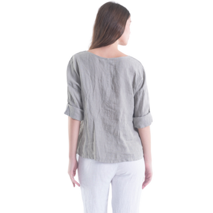 6214 FANGO ITALIAN LINEN TOP