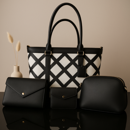 VERA MAY HAYMAN BLACK  VEGAN FASHION HANDBAG