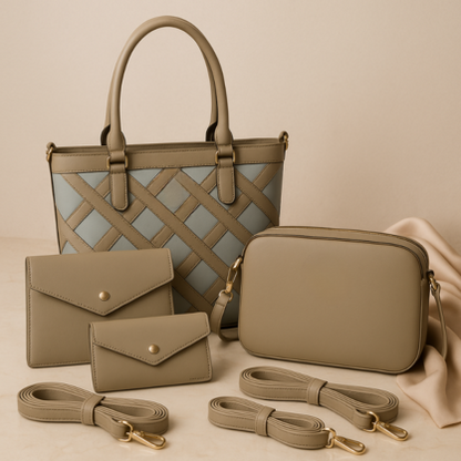 VERA MAY HAYMAN KHAKI VEGAN FASHION HANDBAG