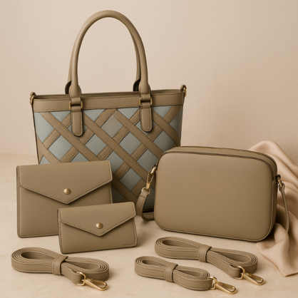 VERA MAY HAYMAN KHAKI VEGAN FASHION HANDBAG